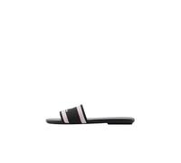 Armani Exchange, Thin, a righe, logo frontale piatto Donna, Nero, 39 EU