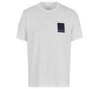 Armani Exchange Toppa con Logo Milano, Edizione Limitata, vestibilità Regolare T-Shirt, Bianco Sporco, XS Uomo