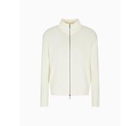 Armani Exchange Toppa da Uomo, a Maniche Lunghe, con Chiusura Lampo, Colore Bianco, S, Bianco Sporco, S