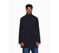Armani Exchange Essential, Covered Closure Down Side Logo Patch Trench, Navy Scuro, XL Uomo
