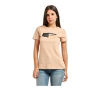 Armani Exchange, ,Tops ,Donna ,Beige ,L Logo-print T-shirt