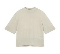 Armani Exchange, ,Tops ,Donna ,Beige ,L Top con Cut-out in Misto Lino-Viscosa