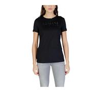 Armani Exchange, ,Tops ,Donna ,Nero ,L T-shirt Regular Fit in jersey di cotone