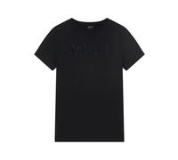 Armani Exchange, ,Tops ,Donna ,Nero ,L Short Sleeve Round Neck T-Shirt