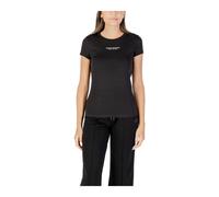 Armani Exchange, ,Tops ,Donna ,Nero ,XS Stilosa Magliette in Cotone Stampato