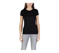 Armani Exchange, ,Tops ,Donna ,Nero ,XS T-shirt a maniche corte e girocollo