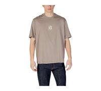 Armani Exchange, ,Tops ,Uomo ,Marrone ,S AX Logo Tee Short Sleeve Crew