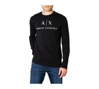Armani Exchange, ,Tops ,Uomo ,Nero ,L Magliette a Maniche Lunghe in Cotone
