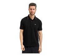 Armani Exchange, ,Tops ,Uomo ,Nero ,S Polo con Collo a Righe a Contrasto