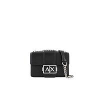 ARMANI EXCHANGE Borsa a tracolla 'JODIE' nero / argento, Taglia One Size
