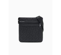 ARMANI EXCHANGE - Tracolla nera con logo all over per uomo