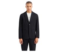 Armani Exchange Ultra Stretch Twill Double Button Blazer Jacket, Nero, 58 Uomo