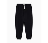Armani Exchange Uomo Cross Gender, Cuffed Leg Back Logo Patch, Pantaloni Sweatpants, Black, M, Nero, M