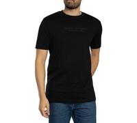 Armani Exchange Uomo Maglietta con grafica del marchio, Nero