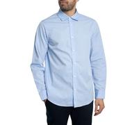 Armani Exchange Uomo Maglietta con Logo A Pois, Light Blue, XL