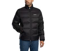 Armani Exchange - Giubbotto nero con collo alto con logo stampato sul petto per