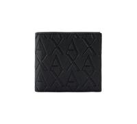 Armani Exchange Uomo Portafoglio Portafoglio in pelle bi-fold, Nero