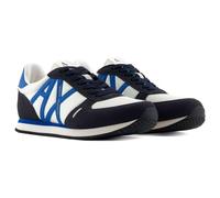 Armani Exchange Uomo Rio Side Logo Sneaker, Deep Navy off White, 44 EU