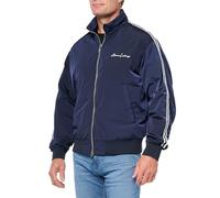 Armani Exchange Signature Logo Bomber Jacket Outerwear, Blu Navy, XL Uomo