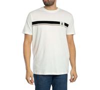 Armani Exchange Uomo T-shirt a righe con logo, bianca