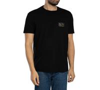 Armani Exchange Uomo T-shirt con logo del petto, Nero