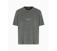 Armani Exchange Urban Heights, Cornely Logo Signature T-Shirt, Inchiostro Nero, L Uomo