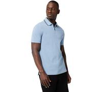 Armani Exchange Urban - Polo da Uomo a Maniche Corte con Chiusura Lampo, Denim Sbiadito, M