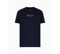 Armani Exchange Utility Edge, Lettering, Embroidered Logo T-Shirt, Navy Scuro, L Uomo