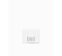 Armani Exchange Jodie Metal Logo Classic Mini, Accessory-Travel Wallet da Donna, Bianco Sporco, Taglia Unica