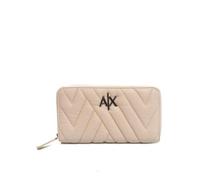 ARMANI EXCHANGE Wallet Zip Around, Portafoglio Bi-Fold da Donna, Beige