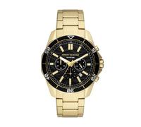 Armani Exchange Orologio da uomo in tonalità oro, movimento cronografo al quarzo e cassa da 44 mm con cinturino in acciaio, Tono oro e nero