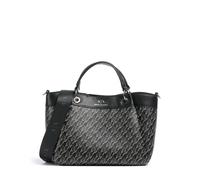 Armani Exchange Wave Monogram M Borsa a mano nero, pelle sintetica, donna