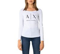 Armani Exchange White Cotton Long Sleeve T-Shirt - XL