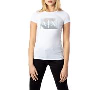 Armani Exchange White Cotton T-Shirt - IT38|XS