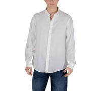 Armani Exchange White Linen Dress Shirt - IT54 | XXL