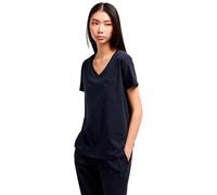 Armani Exchange Women's Blue Edition, Scollo a V, Logo Patch,Regular Fit, Blue,S, Blu Navy, S