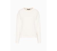 Armani Exchange Women's, Essential, all Over Logo, Felpa, Bianco, M, ISO, M