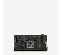 Armani Exchange Women's Liz On Chain Bi Fold Wallet Nero, Taglia Unica EU, Nero, Einheitsgröße