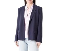 Armani Exchange Women's Sustainable, Classic Style, Internal Logo Patch,Blazer,Blue,12, Mirtillo, XXL