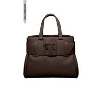 Armani Exchange Borsa shopper 34 cm marrone