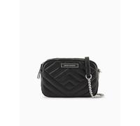 Armani Exchange Women's Victoria, Essential, Logo Plate Camera case, nero, Nero, taglia unica