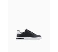 Armani Exchange Xm000140 Sneakers Con Lacci In Ecopelle Da Uomo MC011 BLACK+OPTICAL WHITE 44