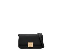 Armani Exchange Amy, Sustainable, Gold Logo Plate, Pochette Donna, Nero, Taglia Unica