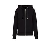 Armani Exchange Zipped, Soft Touch, Hooded Felpa con Cappuccio, Nero, M Donna