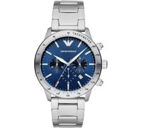 Armani Orologio analogico da uomo al quarzo con cinturino in acciaio inossidabile AR11306, blu, Bracciale