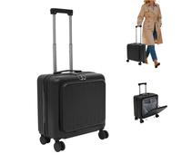Armanyya Valigia a mano da 18" con scomparto per laptop, valigetta da viaggio con porta USB, 45 x 24 x 41 cm, leggera, custodia rigida, lucchetto per password, capacità di carico 50 kg per viaggi