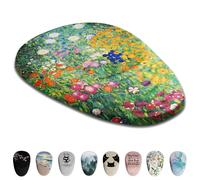 Armanza Mouse Pad tampone floreale di topo floreale con supporto per il riposo al polso e base non slittata mousepad ergonomico per ufficio per il so