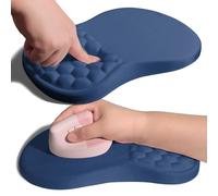 Armanza Tappetino per mouse ergonomico con supporto per il polso con cuscino in memory foam per massaggio, sollievo dal dolore al tunnel carpale, tappetino per mouse design per poggiapolsi, 30 x 20