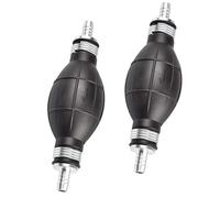 Armastuse 2 Pezzi Pompa Manuale per Carburante Gasolio Pompetta Lampadina Pompa per Aspirare Liquidi Gasilio Benzina(10 MM)