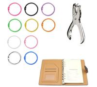 Armastuse Anello di Rilegatura a Colori,80 Pz Anello per Libri in Metallo, Loose Leaf Binder Anelli, Anello per Carte di Conto a Mano per Album, Quaderno, Loose Leaf (Multicolore)